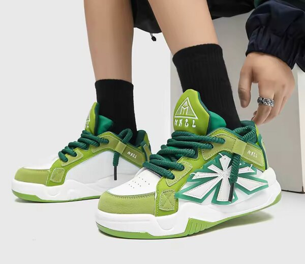 Baskets Vertes Streetwear