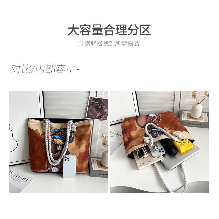 Sac à main imprimé artistique