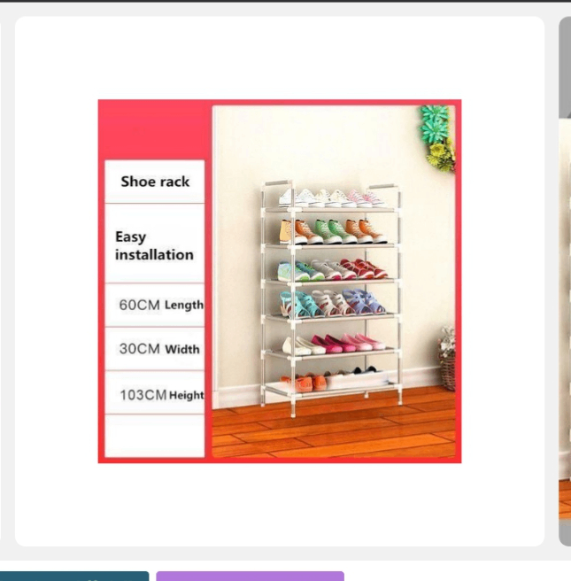 Étagère à Chaussures 7 Niveaux