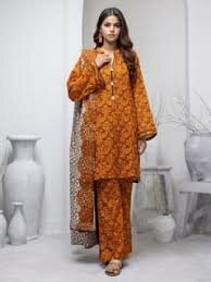 3 pcs lawn suit
