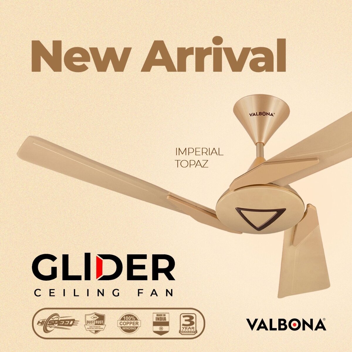 Valbona Glider Ceiling Fan