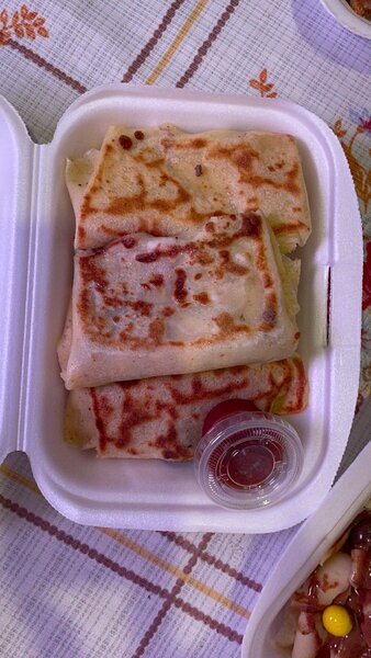 Crêpes poulet fromage