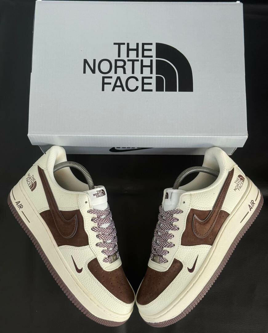 Baskets Air Force en cuir bicolore