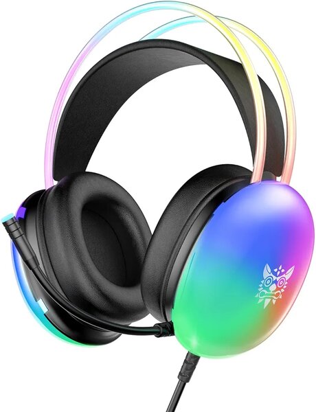 ONIKUMA-X25 PRO RGB HEAD BEAM WITH MIC 3.5MM DURABLE STEREO
