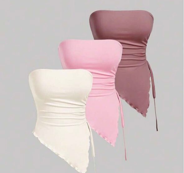 Top bustier asymétrique femme
