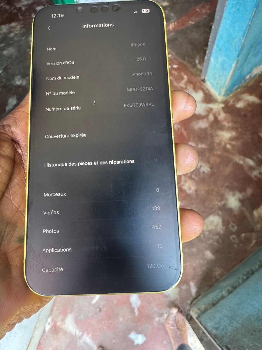 iPhone 14 Jaune 128GB