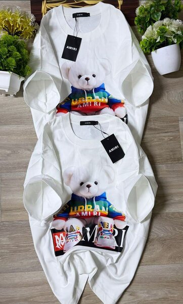 T-shirt blanc pour homme et femme AMIRI