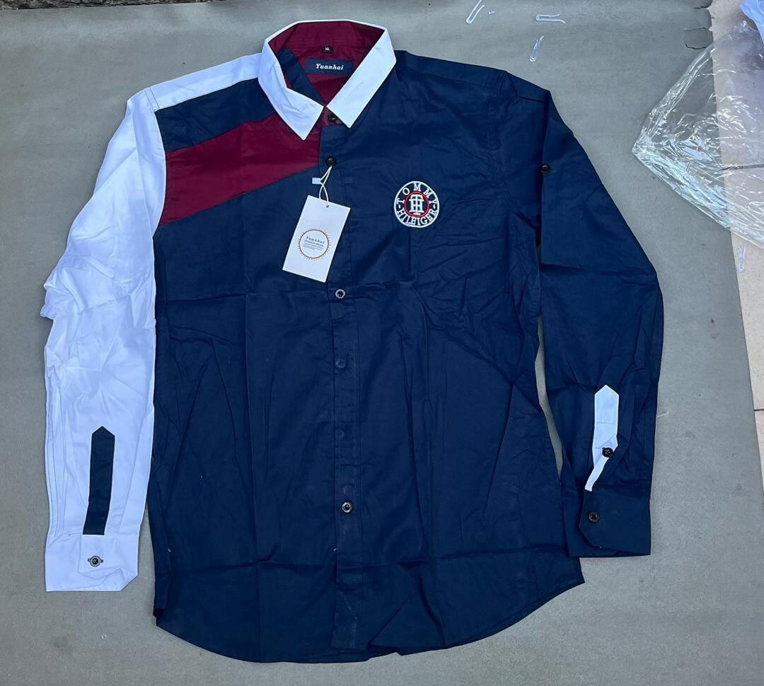 Chemise Homme Élégante Bicolore