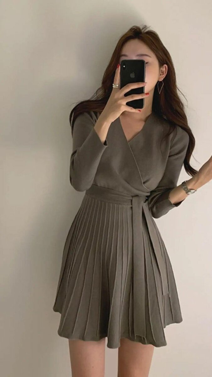 Трикотажное платье