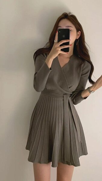 Трикотажное платье