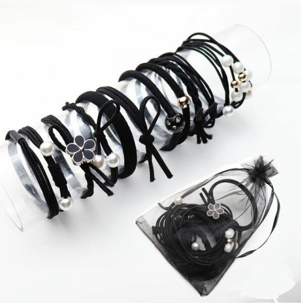Headrope 12 piece combination set hair rubberbands elastic