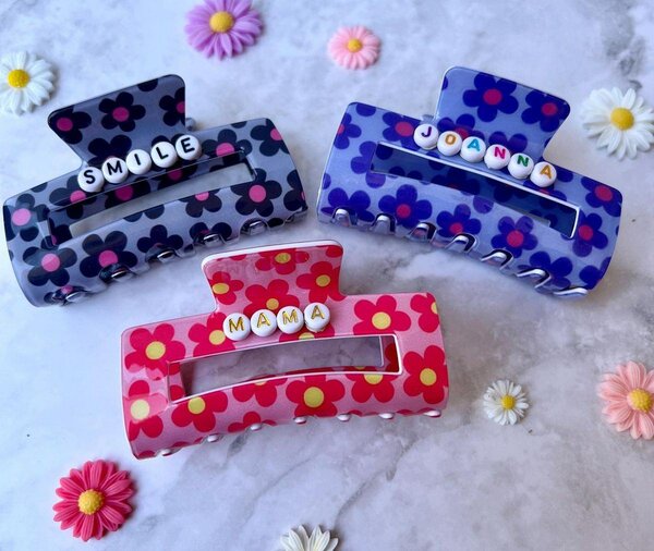 Pinces à cheveux fleuries