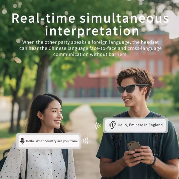 Lunettes de soleil Bluetooth intelligentes