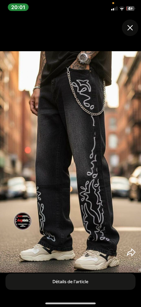 Pantalons cargo streetwear homme