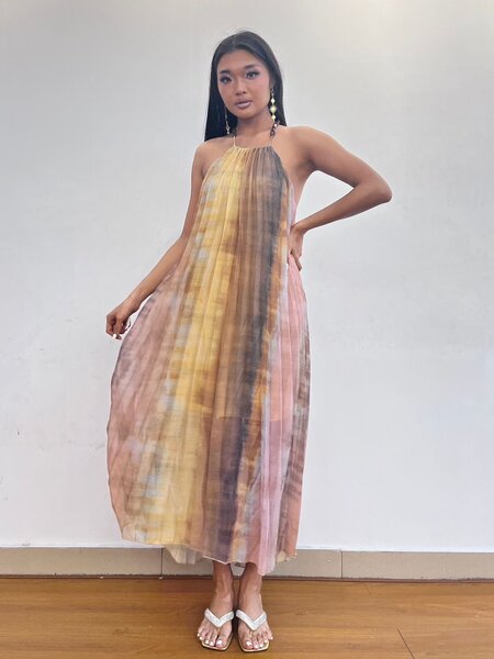 Robe Maxi Dos Nu Tie-Dye Éthérée