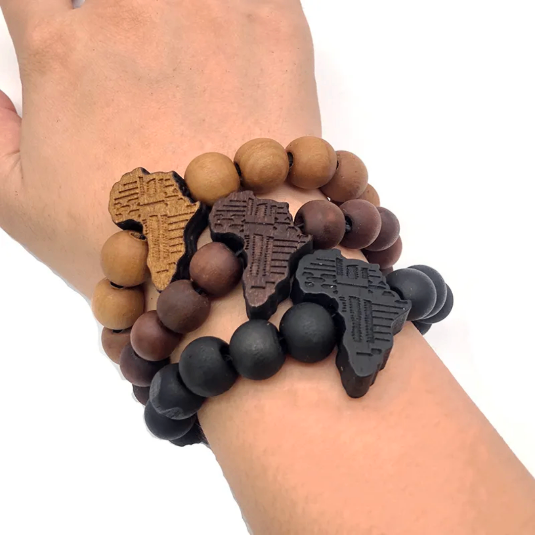 Bracelet de carte d'Afrique