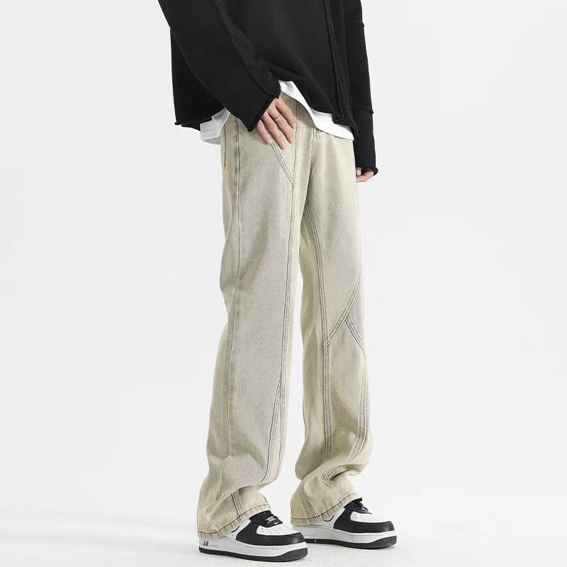 Pantalon cargo beige homme
