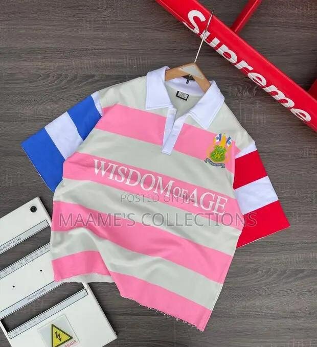 Chemise Rugby Rayée Multicolore