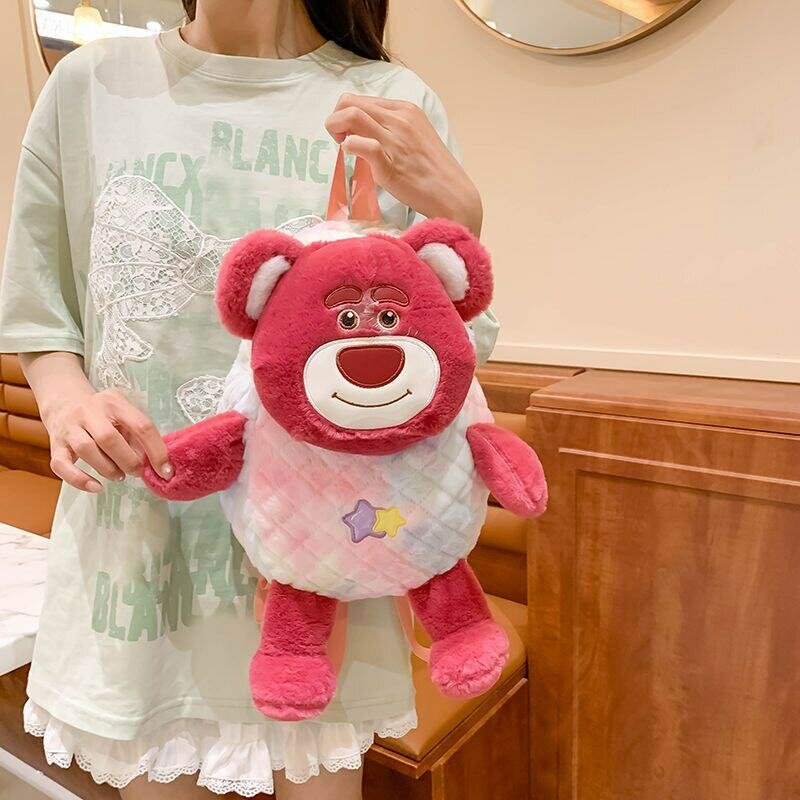 Sac à dos peluche ours fille