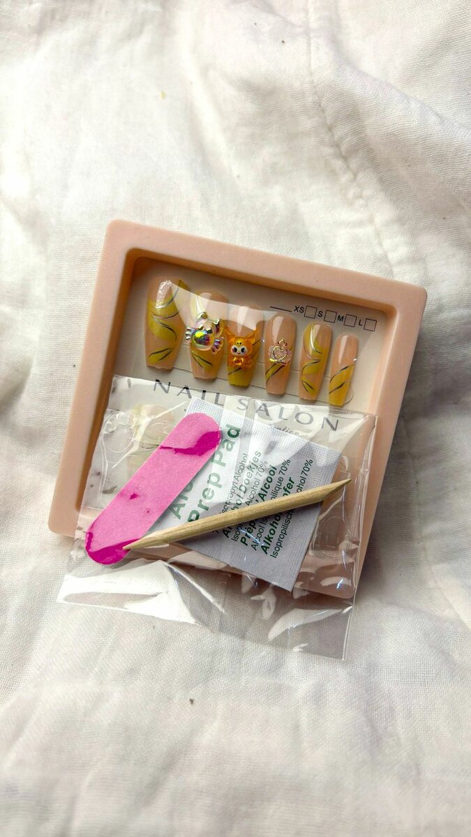 Ongles Press-Ons Design Banane