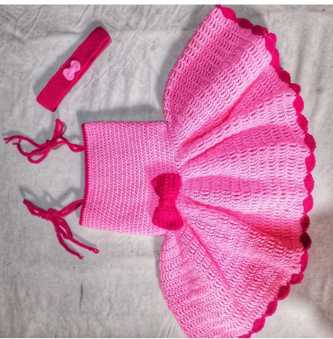 Robe tricotée pour filles