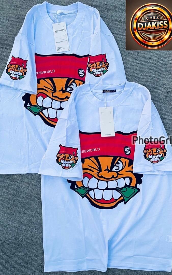 T-shirts graphiques unisexes colorés