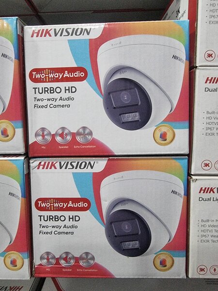 Hikvision colour vu camera 2 way audio