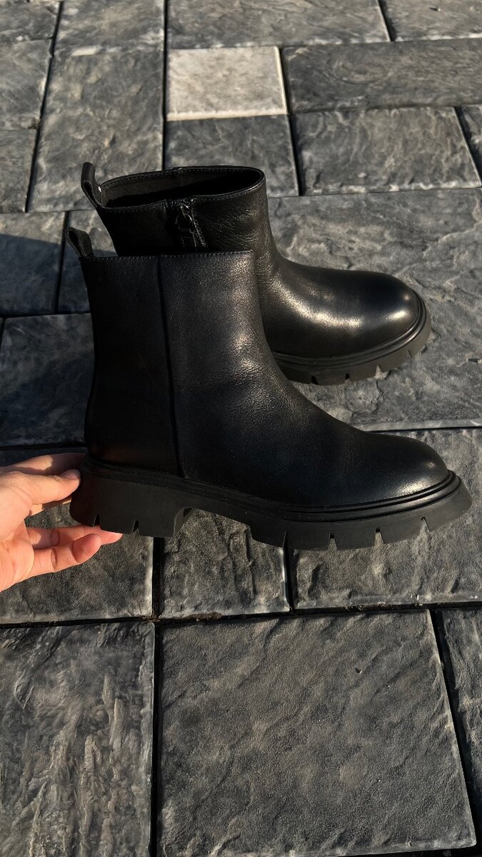 Сапоги кожаные