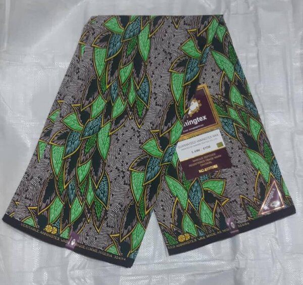 Original Cotton Wax Chitenge Fabric with 6 Yard Print