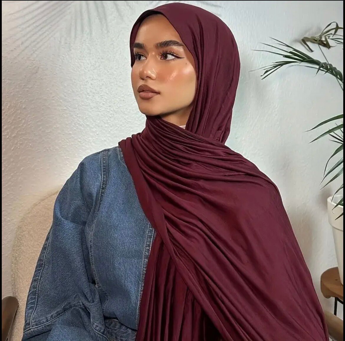 Élégant Hijab en Soie