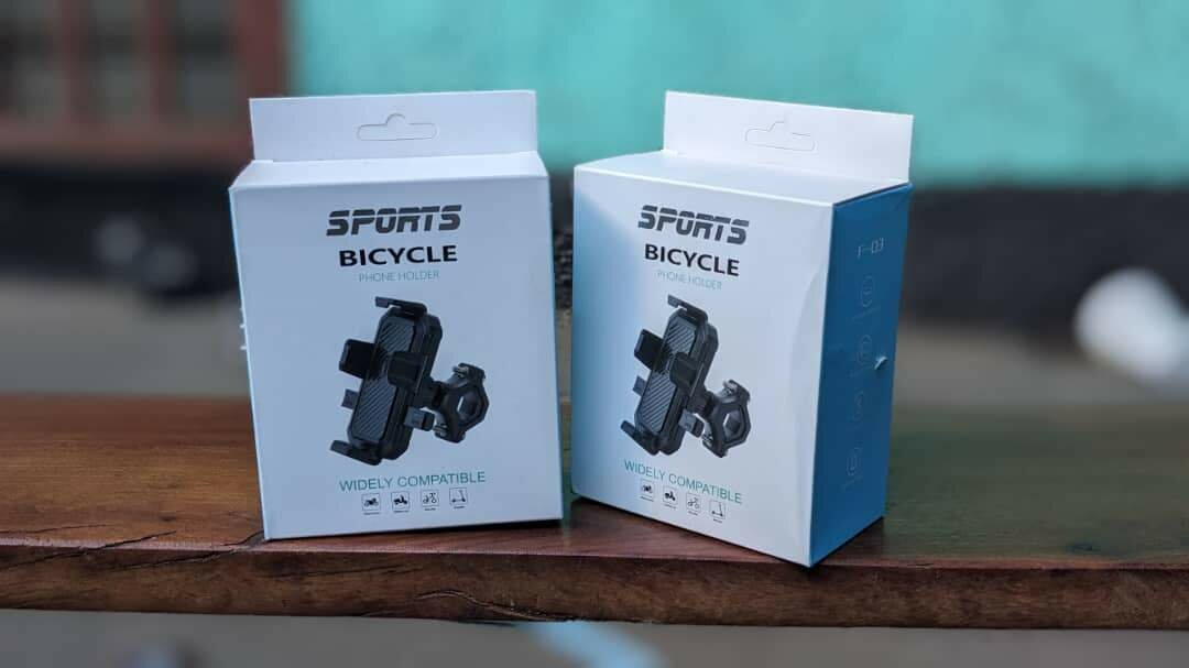 Motor bicycle phone holders