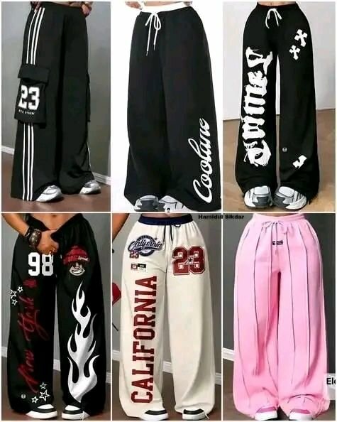 Pantalons larges stylés unisexes