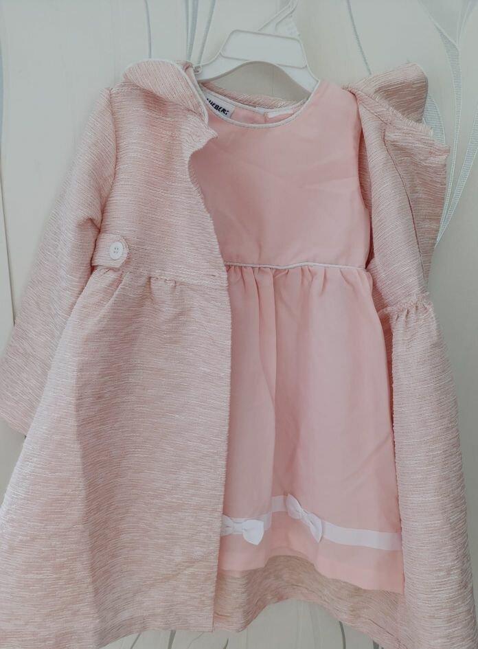Manteau rose fille élégant