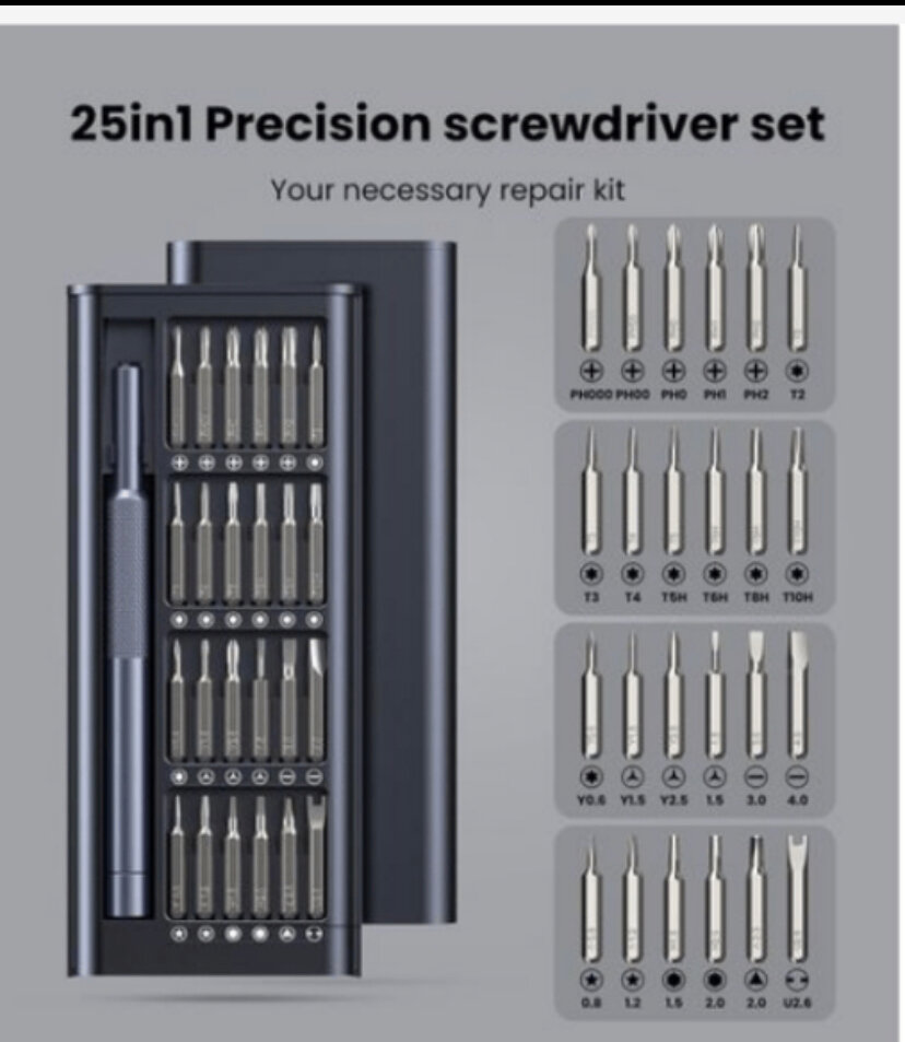 Kit de Tournevis Précision 25 en 1