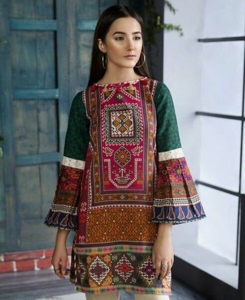 Unstitched swiss lawn