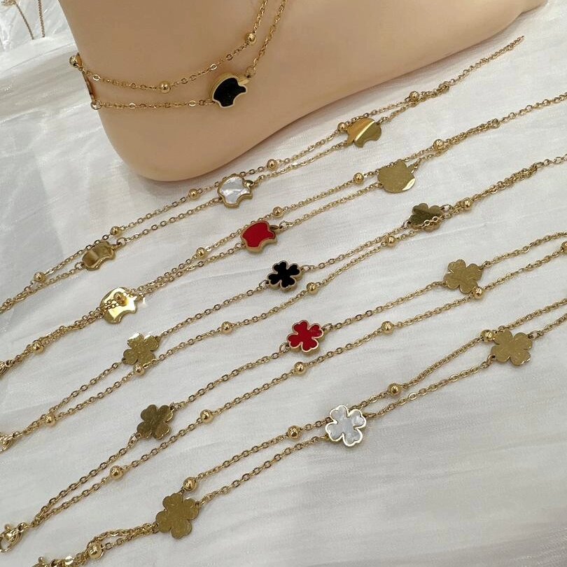 Trendy Gold Plated Anklets