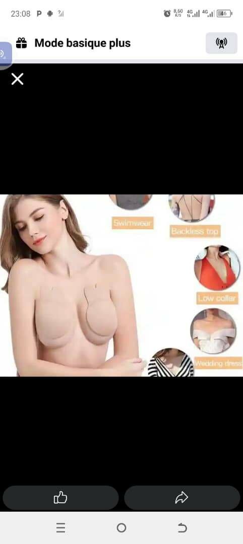 Soutien-gorge invisible adhésif