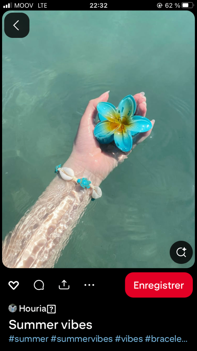 Griffe cheveux en fleurs