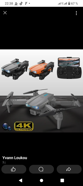 Drone 4K UHD avec télécommande