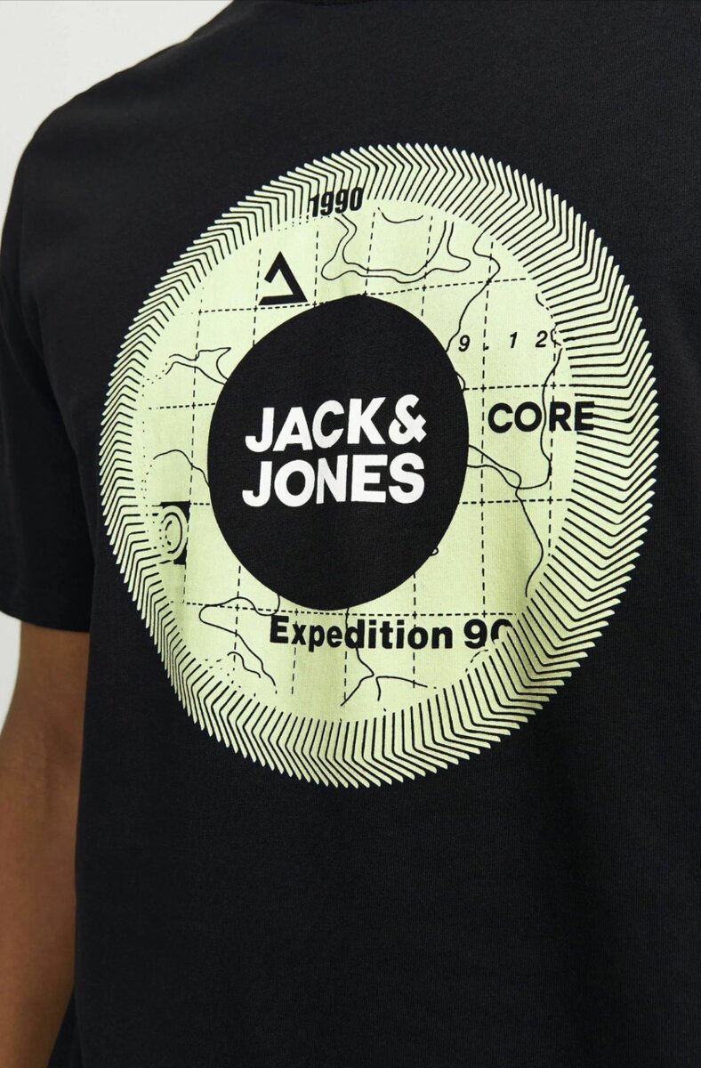 T-shirt noire Jack & Jones