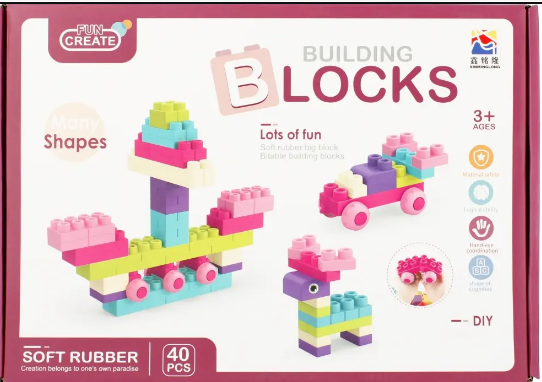 Soft Rubber Buliding Blocks / 3yrs+