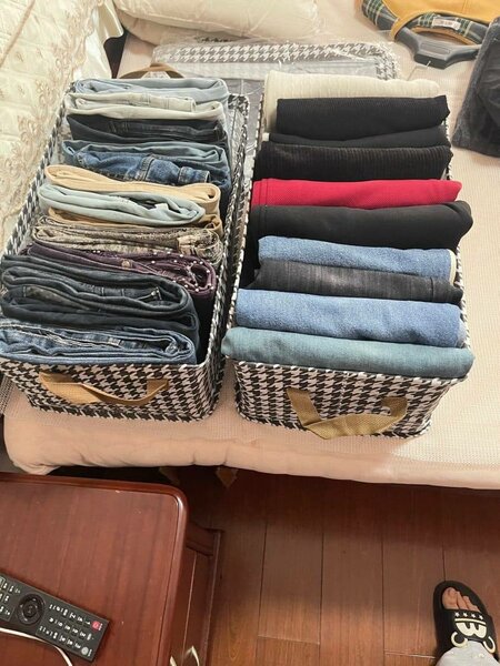 Panier de rangement pliable