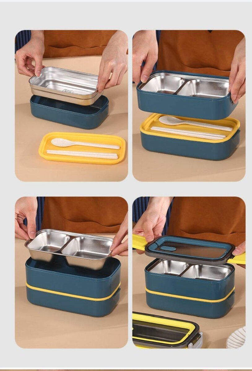 Stainless steel bowls with cup