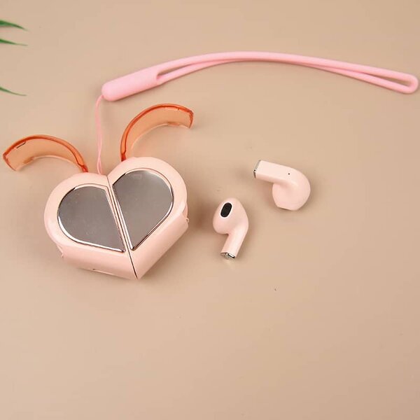 Écouteurs Sans Fil Coeur Rose