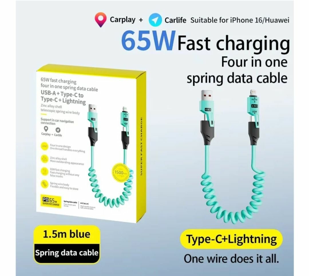 Câble de charge rapide 65W