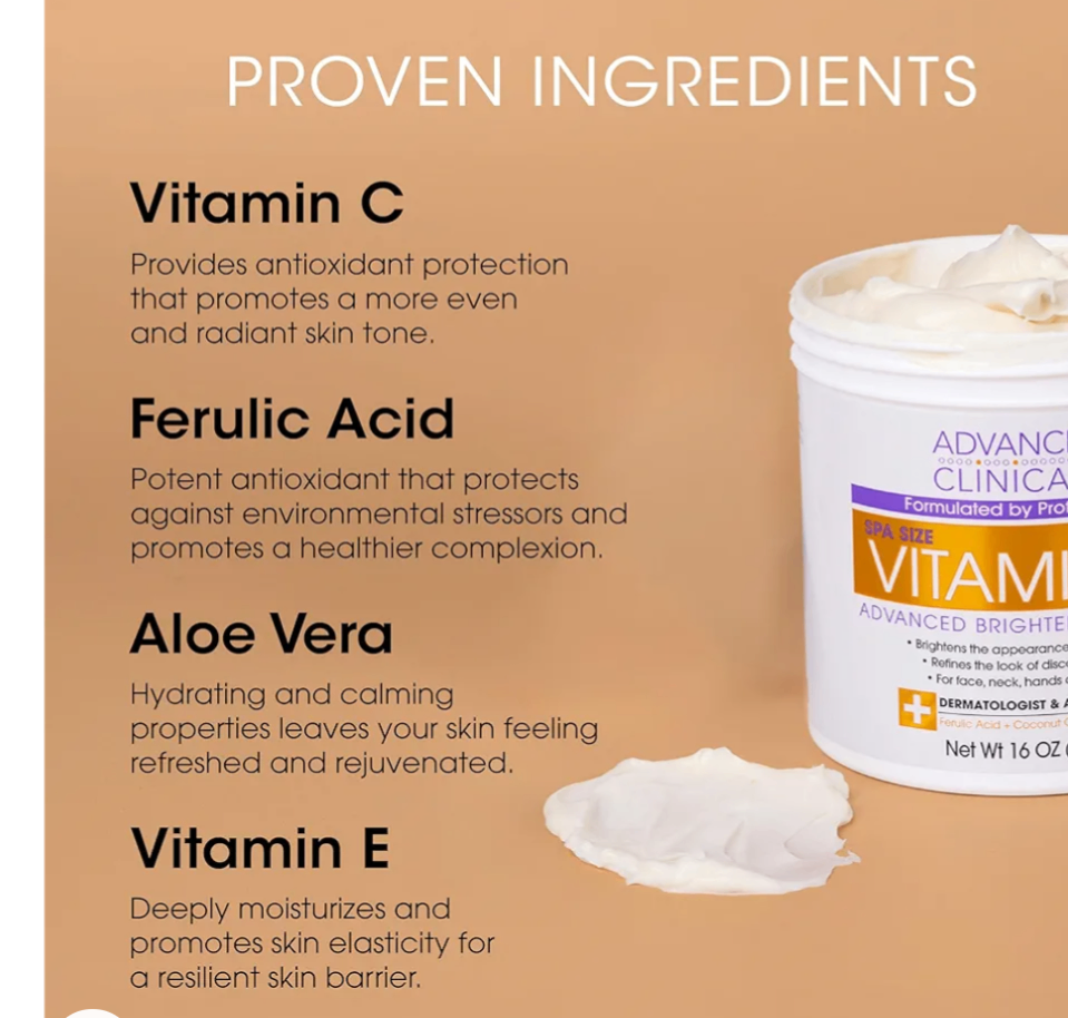 Advanced Clinicals Vitamin C Cream