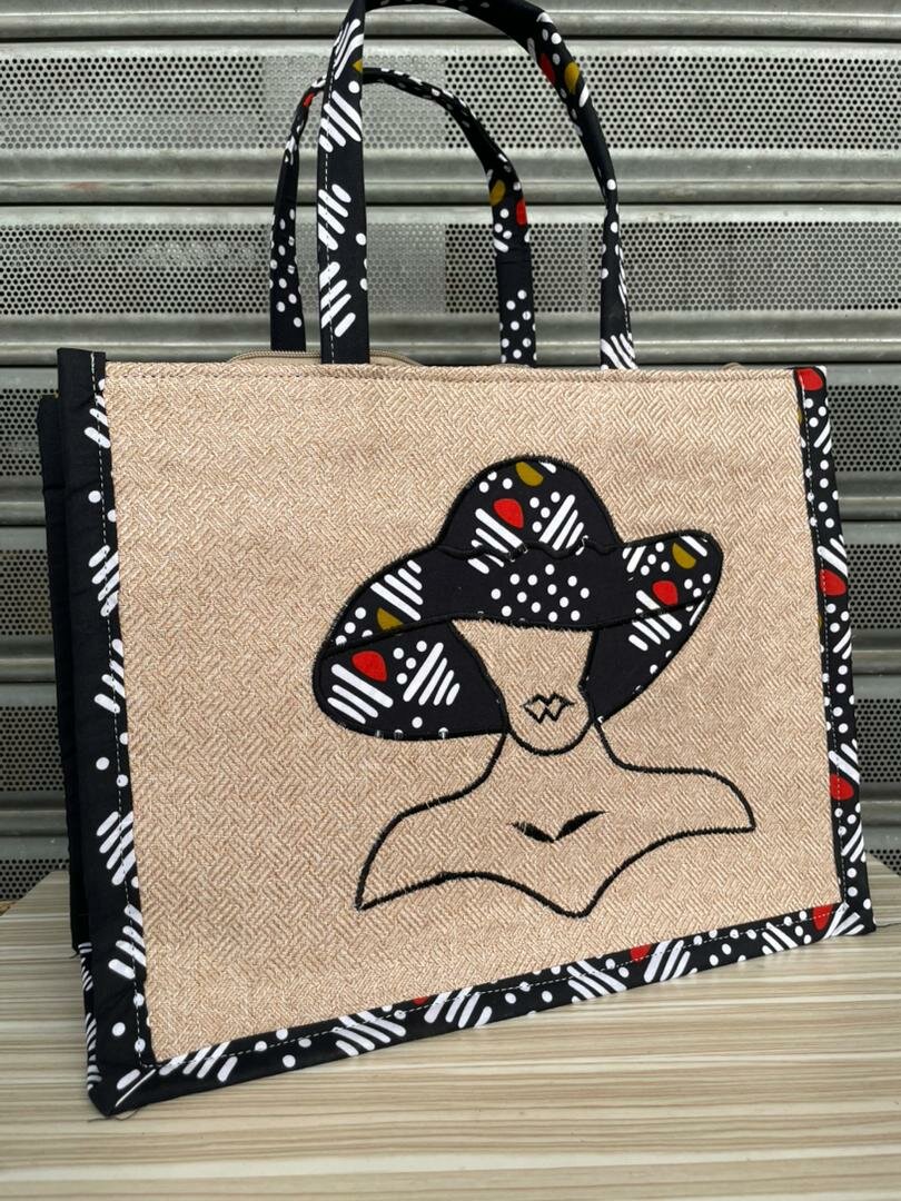 Sac cabas en toile ethnique