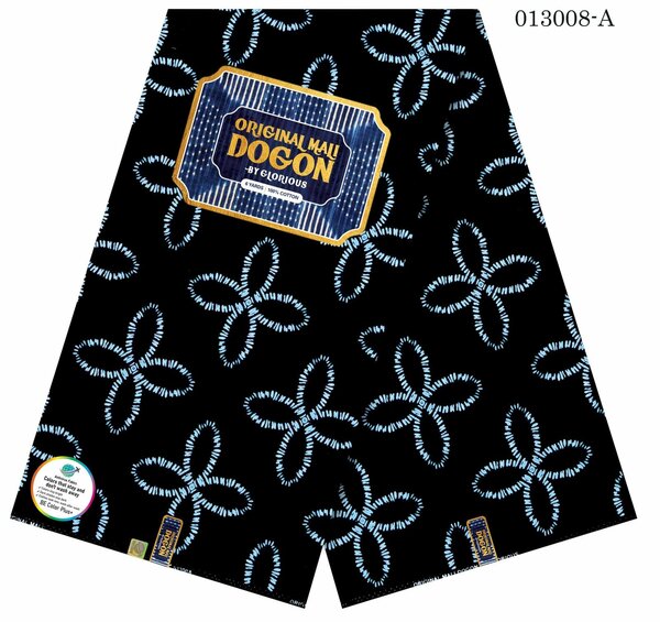 Les pagnes dogons noir avec motif blanc