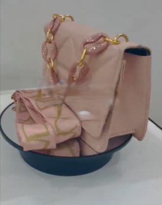 Powdery fashionable bag