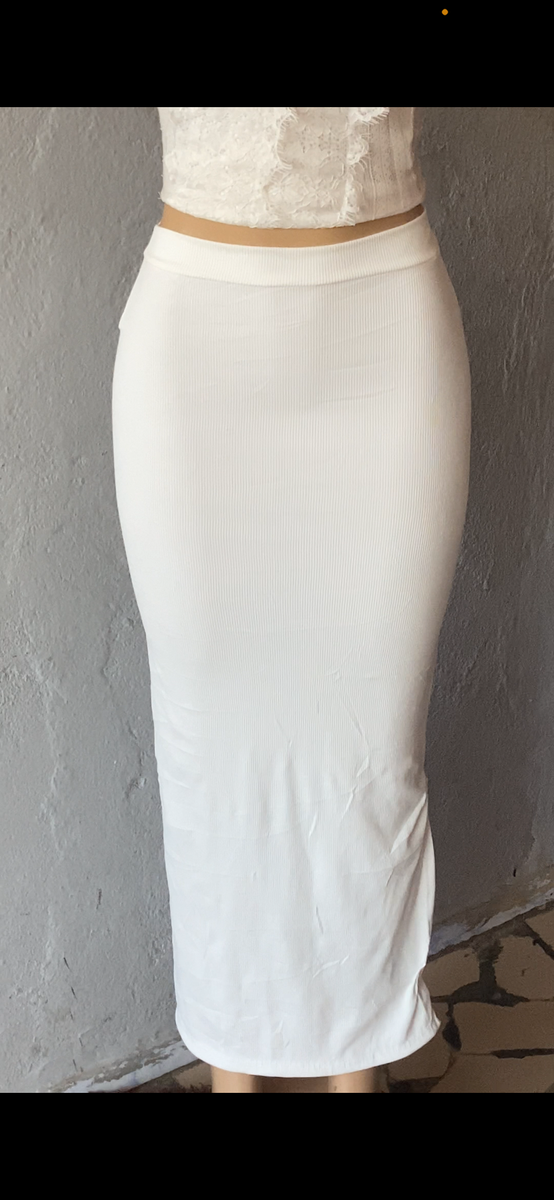 Jupe Crayon Blanche Élégante